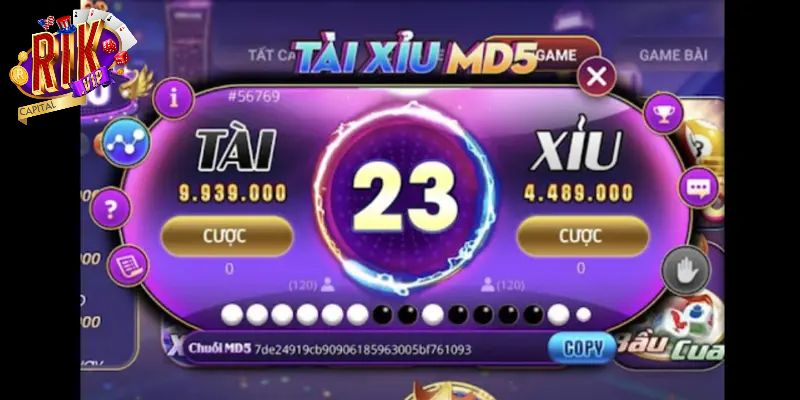 Tài xỉu md5 là 1 tựa game có cơ cấu trả thưởng hấp dẫn nhất hiện nay