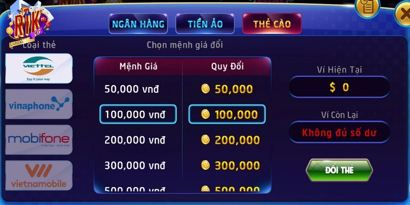 Điều kiện rút tiền là người chơi cần đạt đủ tiền theo mức tối thiểu