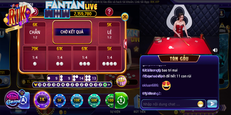 Game thủ chơi Fantan live nên đặt cược vào số chẵn