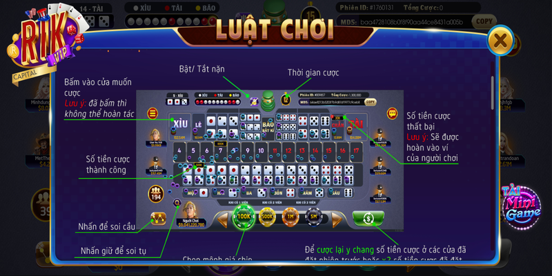 Quy tắc cơ bản cần nắm khi chơi sicbo