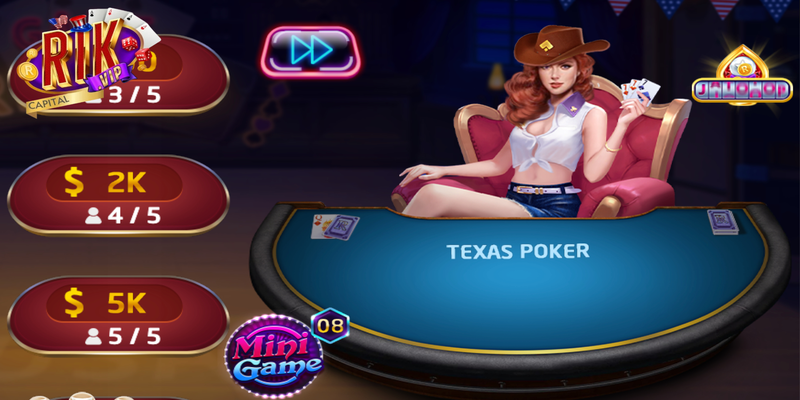 Texas Poker Rikvip là game đánh bài trí tuệ hấp dẫn hàng đầu trên thế giới